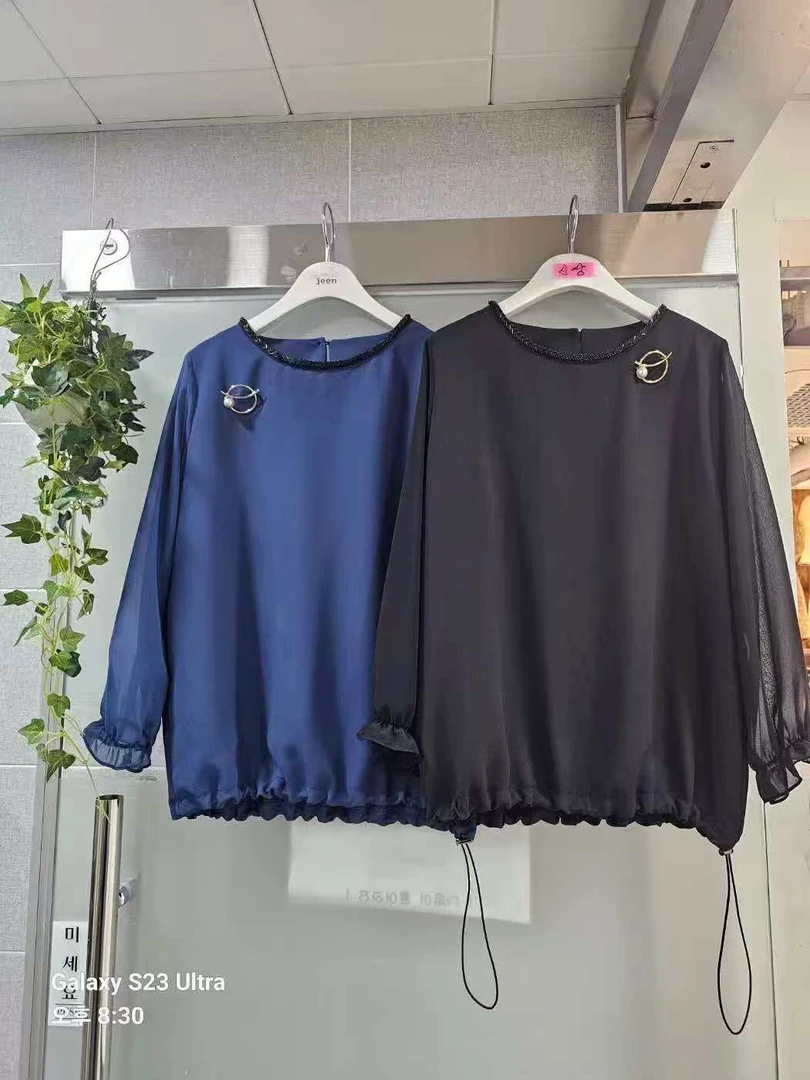 彦竹韩国正品时尚气质雪纺衫长袖上衣小衫