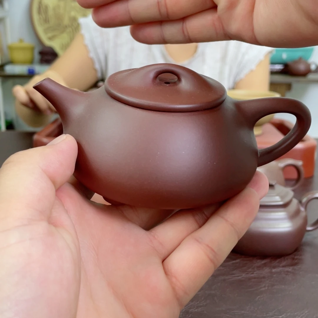 茶壶紫砂光明石瓢