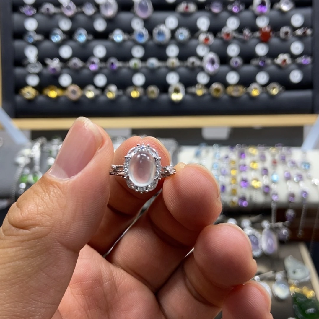 银S925镶嵌蛇纹石玉手链U*