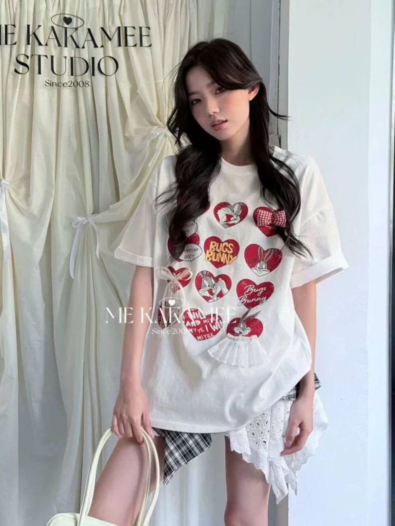 小红小绿大码宽松显瘦T恤短袖