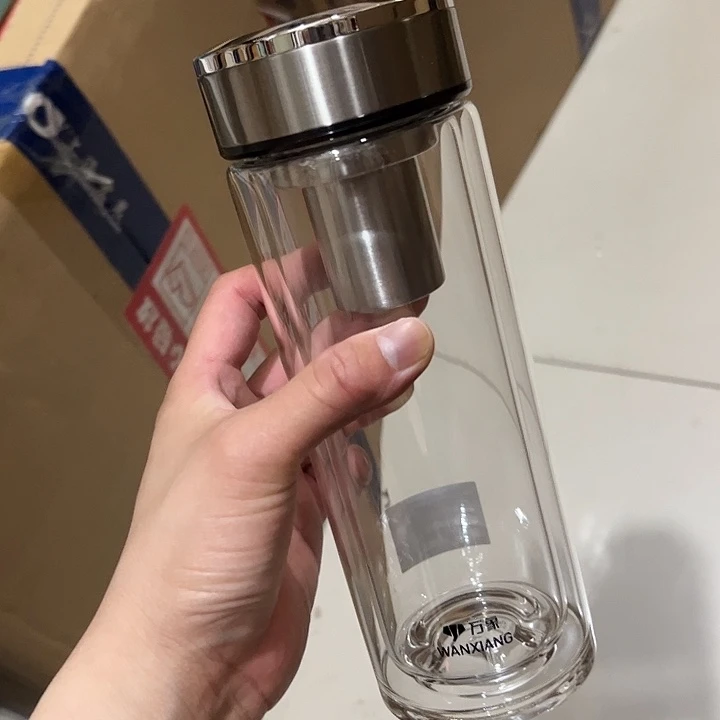 V49-75-480ml  双层  本 杯套  玻璃杯