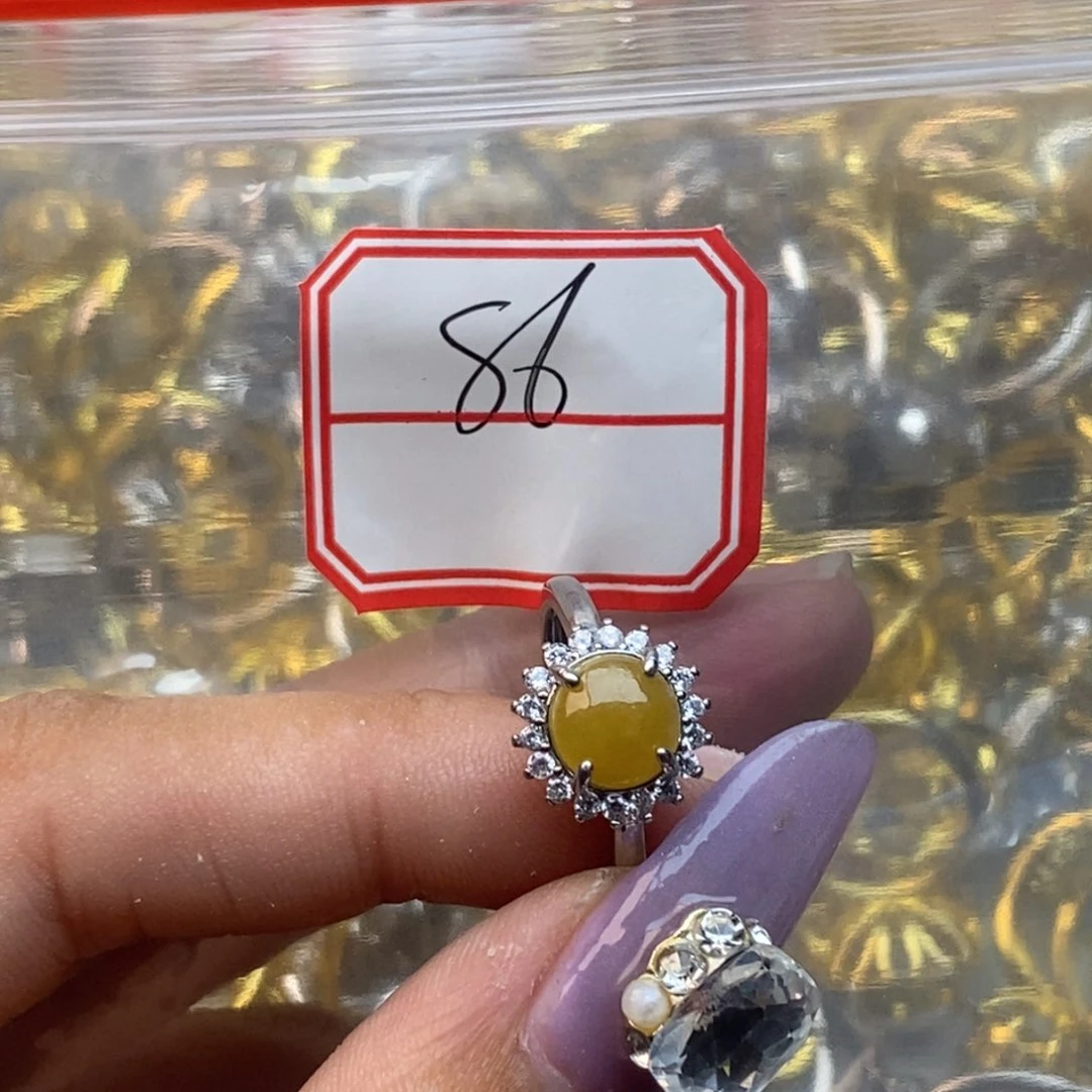 翡翠戒指合金美*翡翠首饰