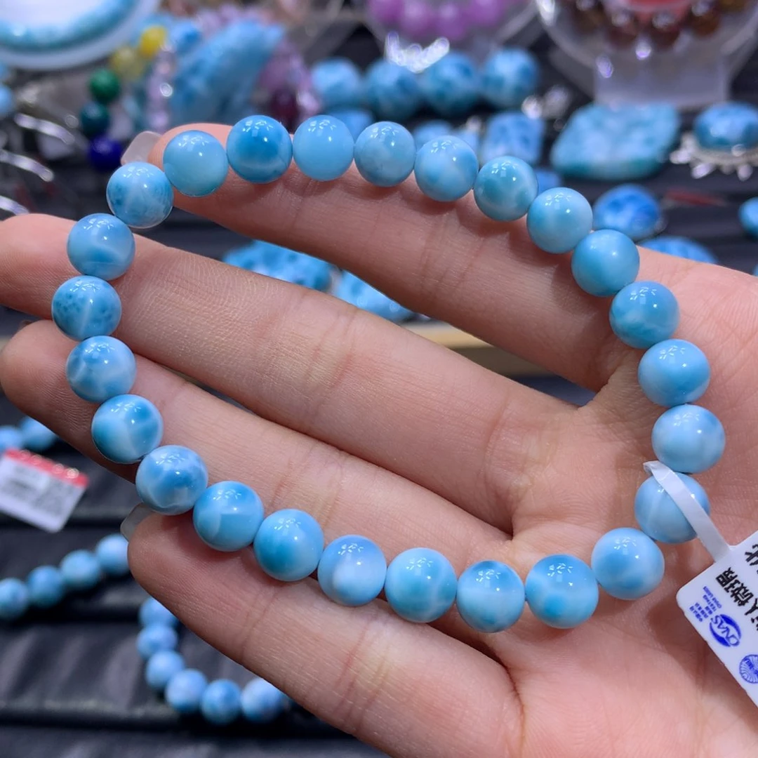 针钠钙石（海纹石）未镶嵌手链