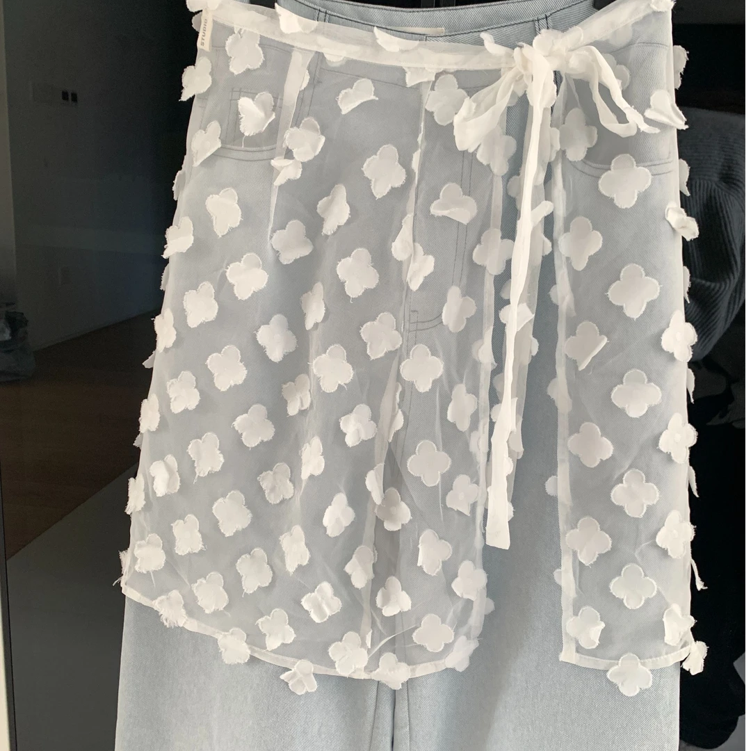 【DUOMI】春季新款百搭时尚韩版小众碎花半身裙短裙女Q60261