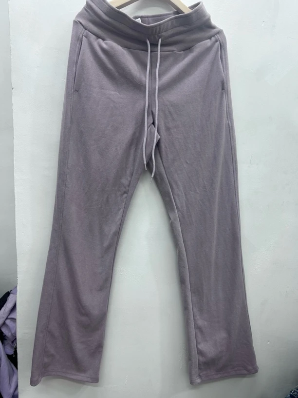 紫色女士直筒裤时尚休闲