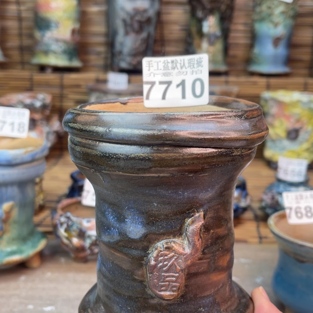 手工花盆默认瑕疵完美者勿拍