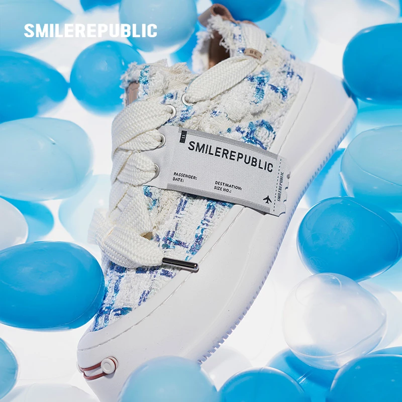 SR 冰川薄荷低帮可替换开口笑厚底鞋sr明星同款时尚休闲百搭舒适