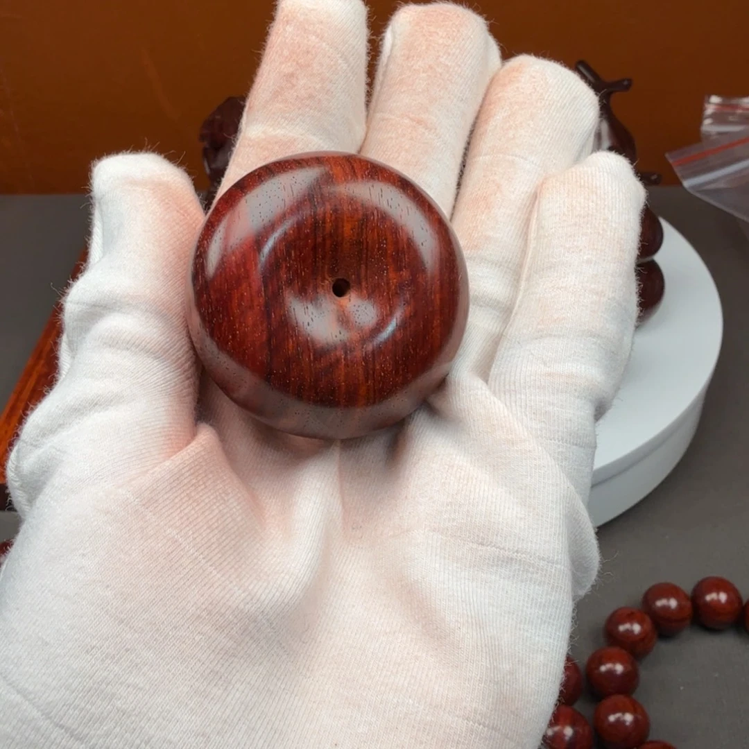 小叶紫檀手串/手链琴料水波平安扣福利