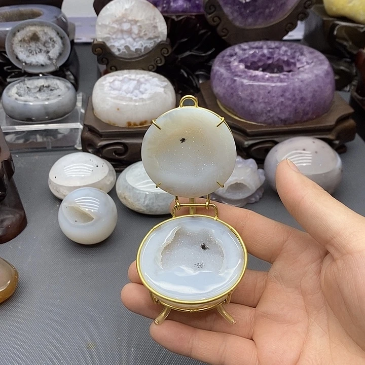 摆件未镶嵌紫晶聚宝盆