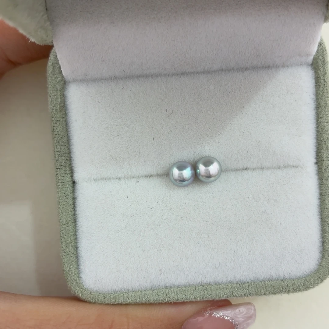 耳饰海水珍珠银S925镶嵌