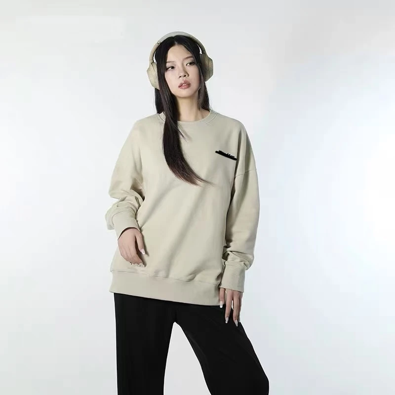 【Nreed•X言】NN812-时尚重工韩版情侣设计感卫衣百搭休闲圆领宽松