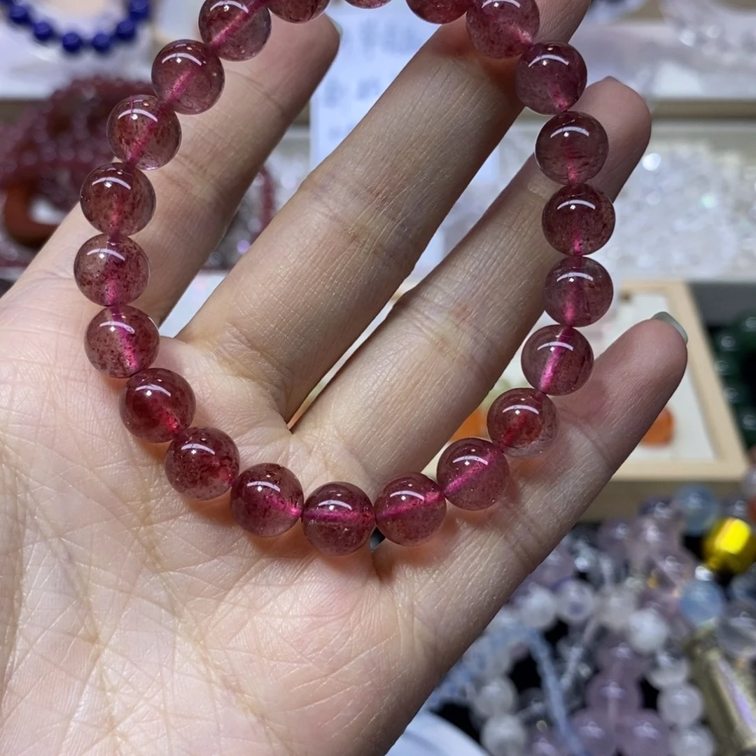 水晶手链未镶嵌摆**鱼一串草莓晶