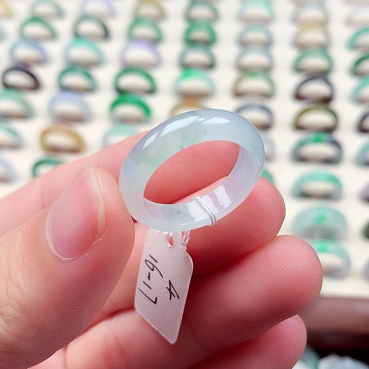 未镶嵌戒指翡翠16-17号