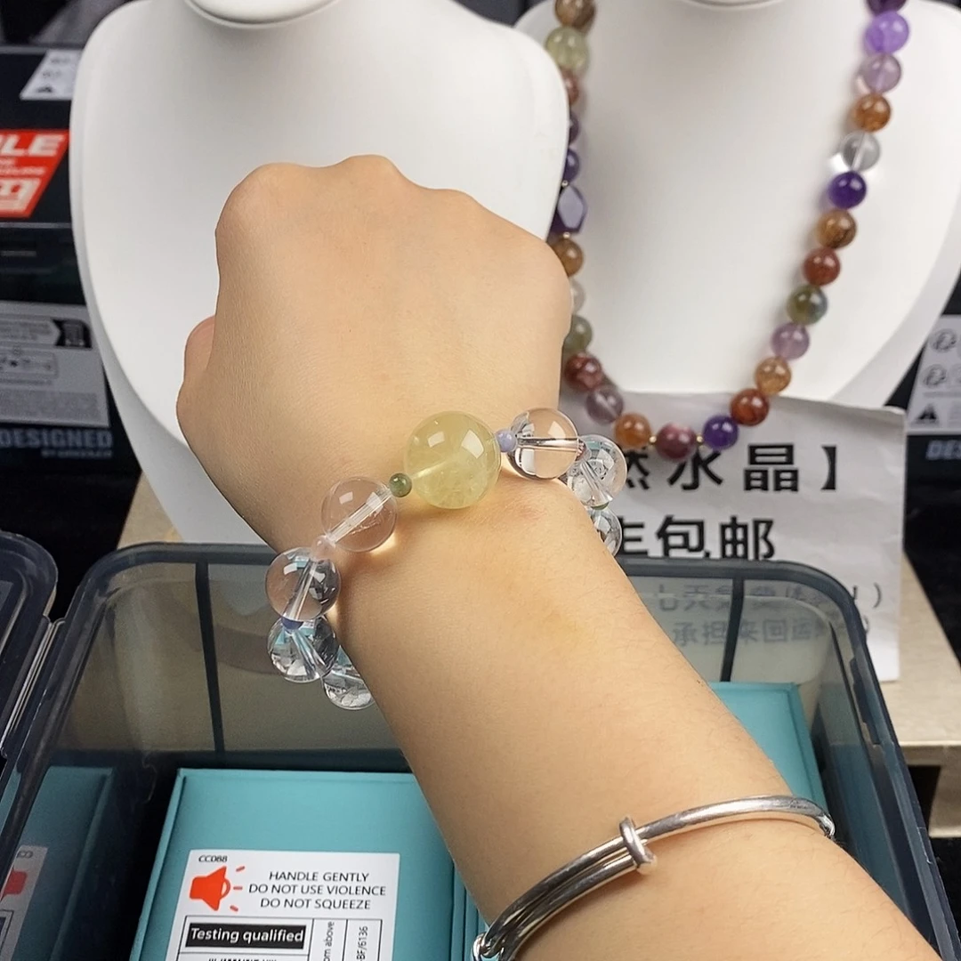 银S925镶嵌水晶手链