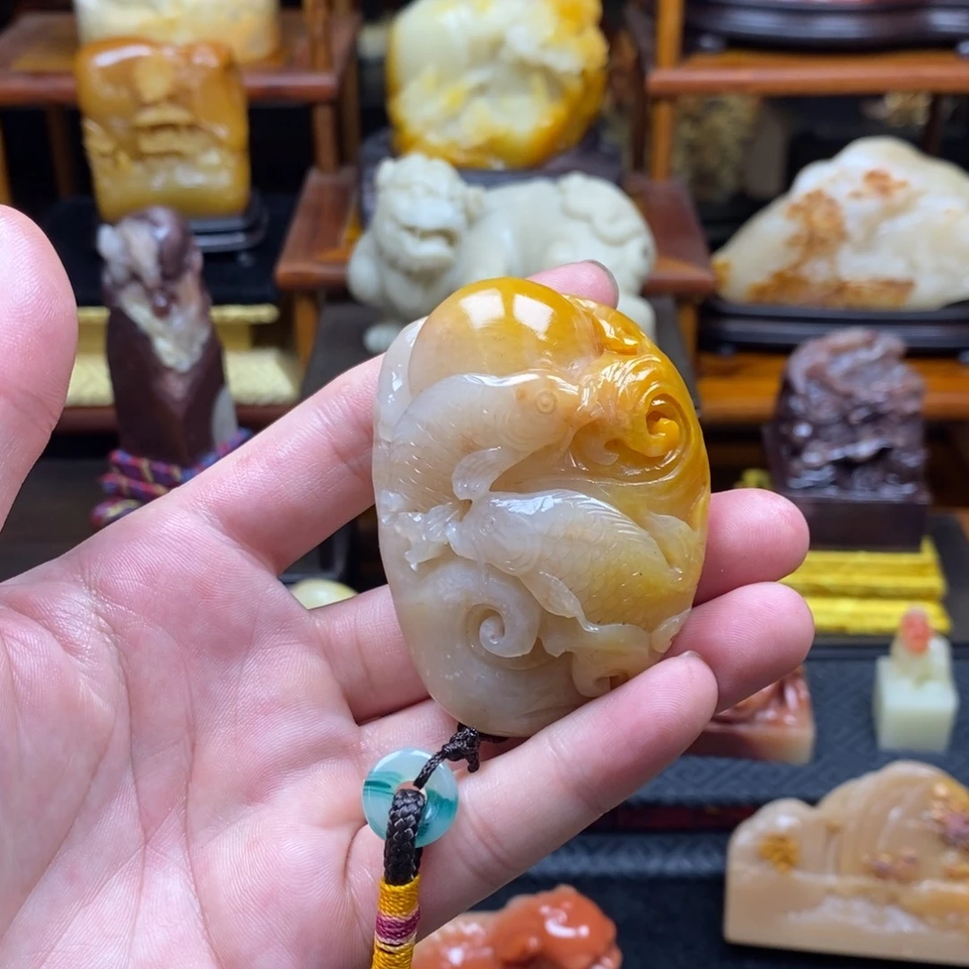 寿山石其他红红火火好好好