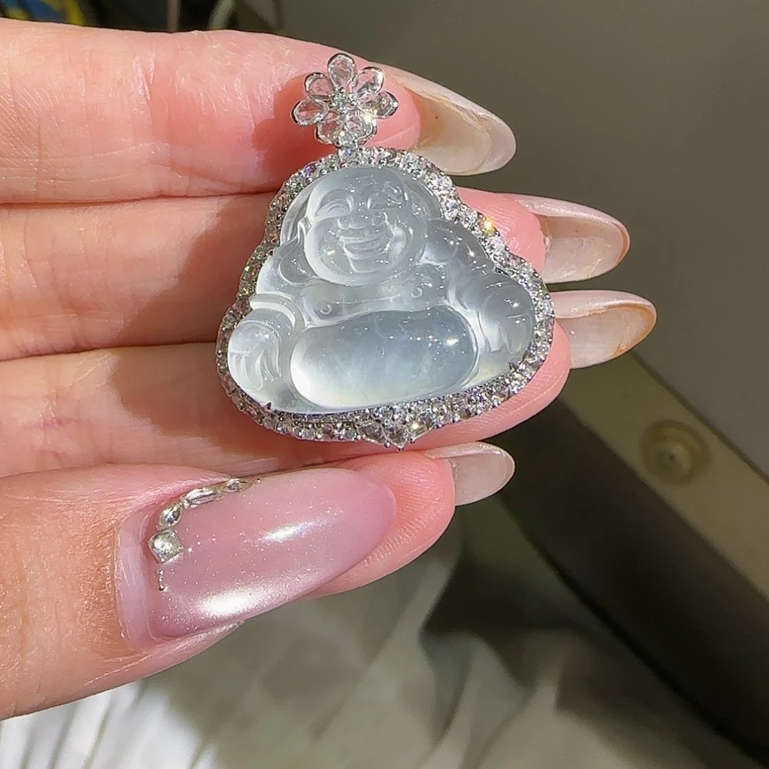 【闪购商品】颈饰18K金镶嵌翡翠鱼*天然A货翡翠