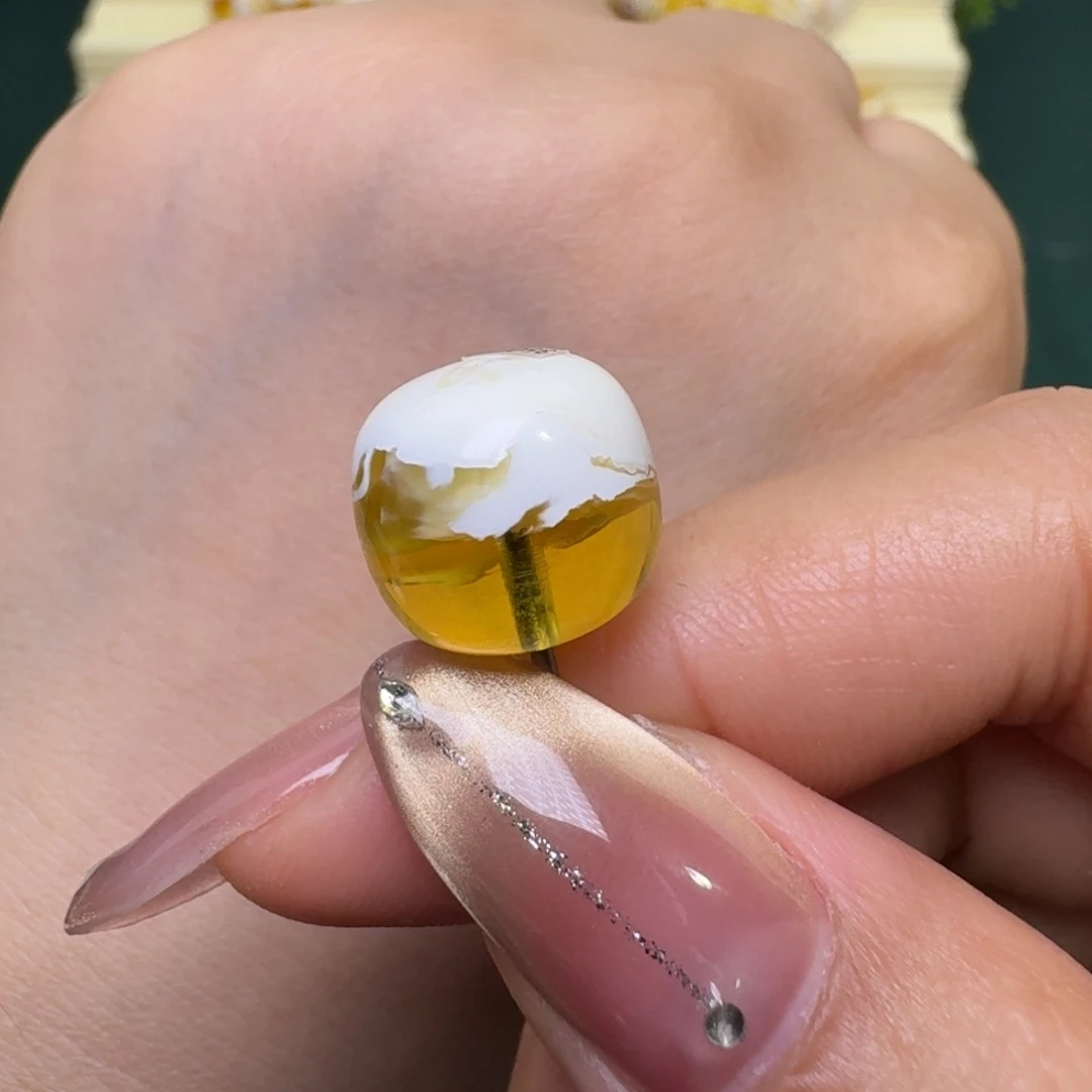 未镶嵌琥珀裸石13➕金白聚宝盆老型