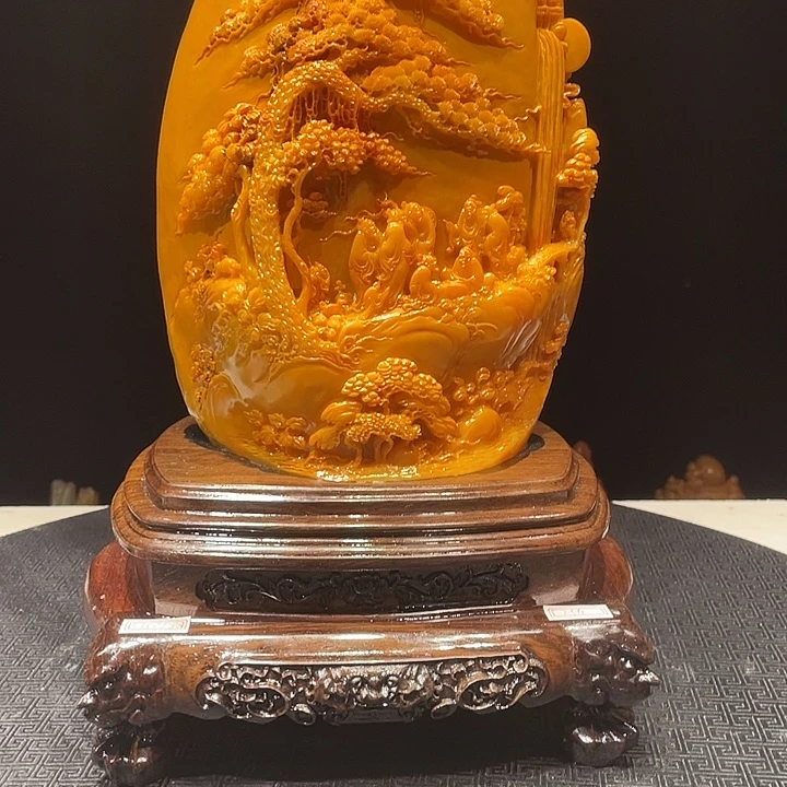 叶***3寿山石山水画欣赏