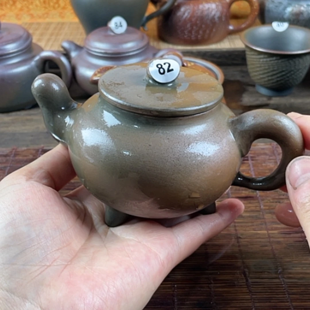 【闪购商品】柴烧茶壶240毫升左右微瑕