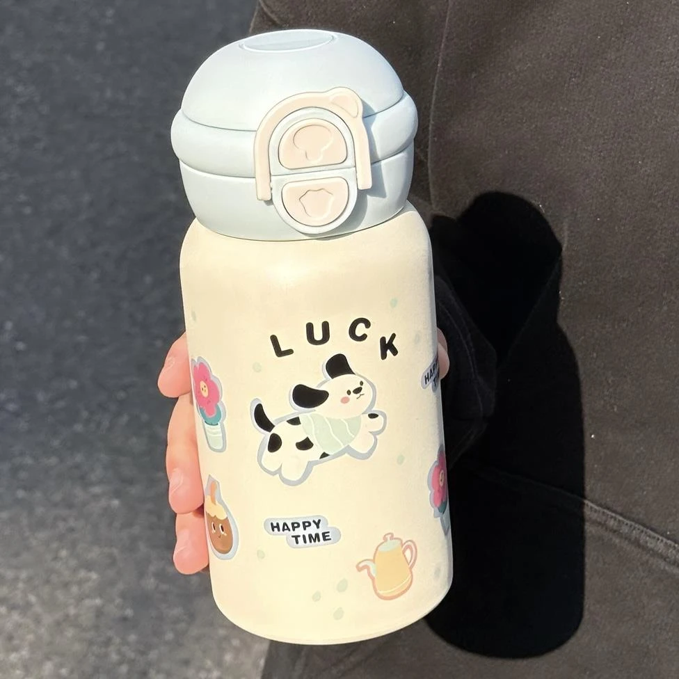 范哲萨吸管保温杯女生创意高颜值可爱韩式儿童水杯学生上学专用20