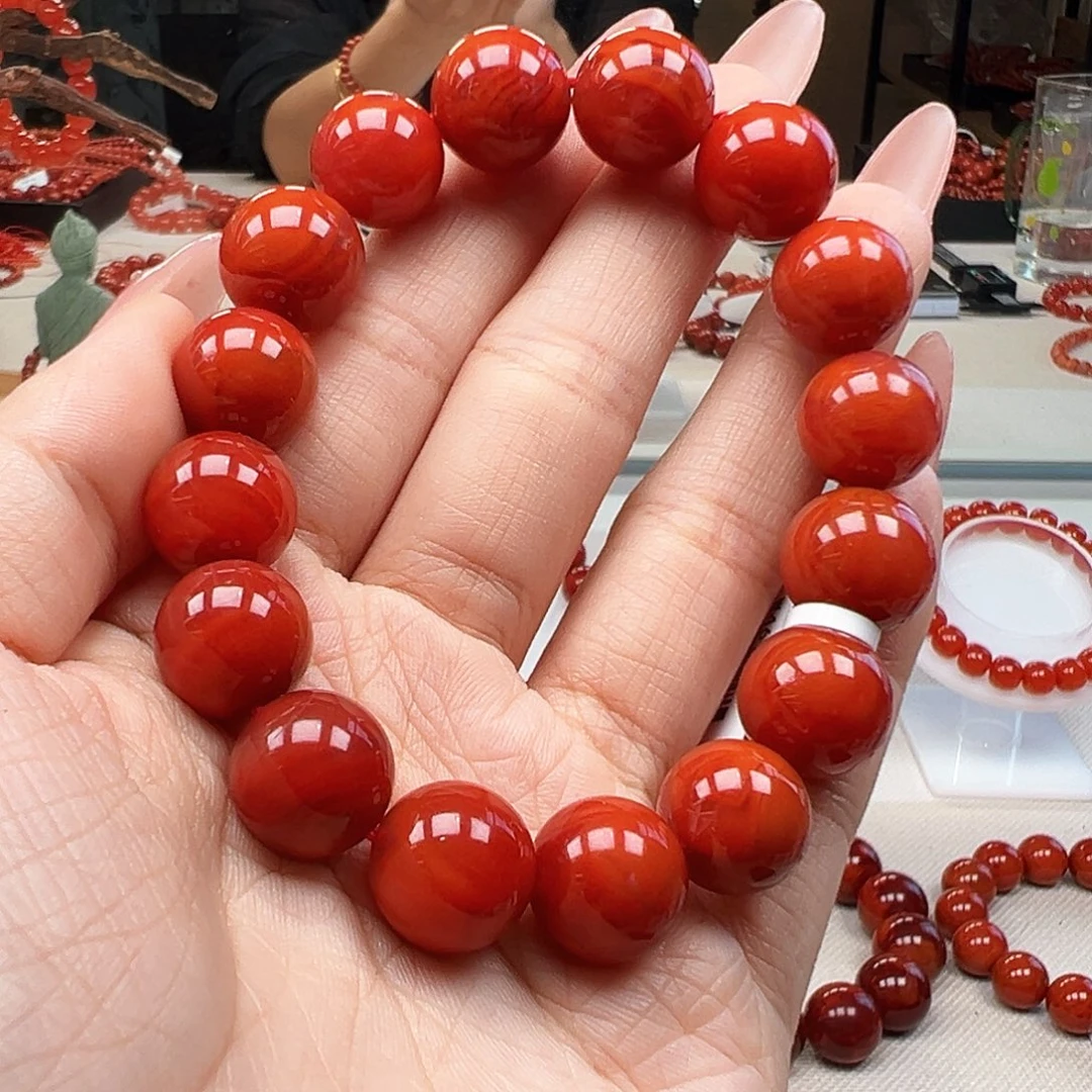 未镶嵌手链南红玛瑙13mm