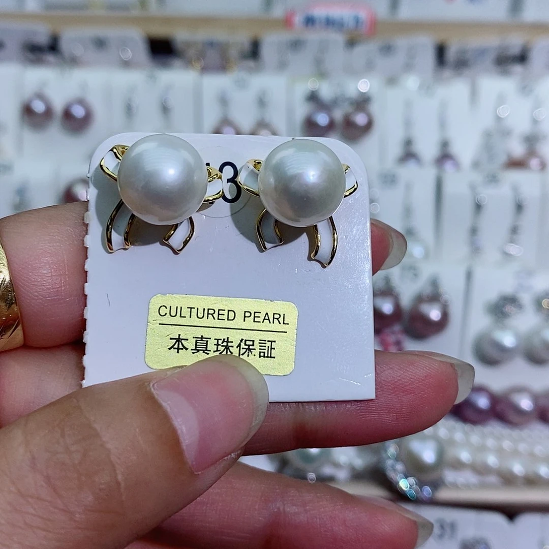 淡水珍珠银S925镶嵌吊坠(赠链)