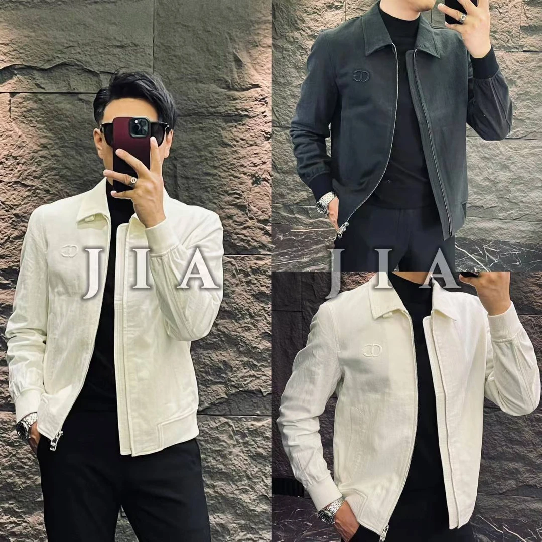 K 轻奢高品25095欧货男士春季时尚棉麻休闲夹克