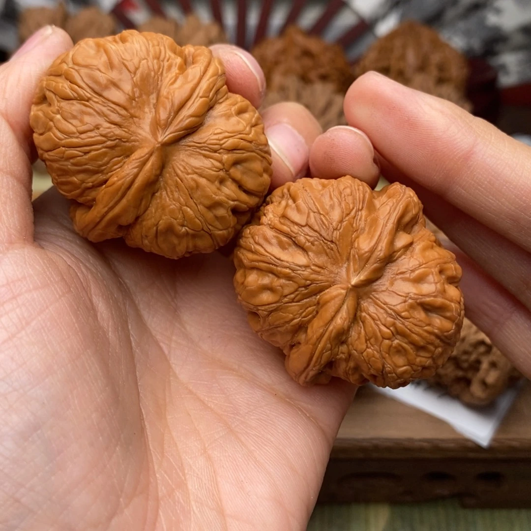 文玩核桃把件548号42元宝色差