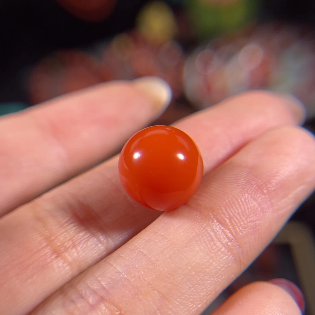 南红玛瑙未镶嵌圆珠11.8mm