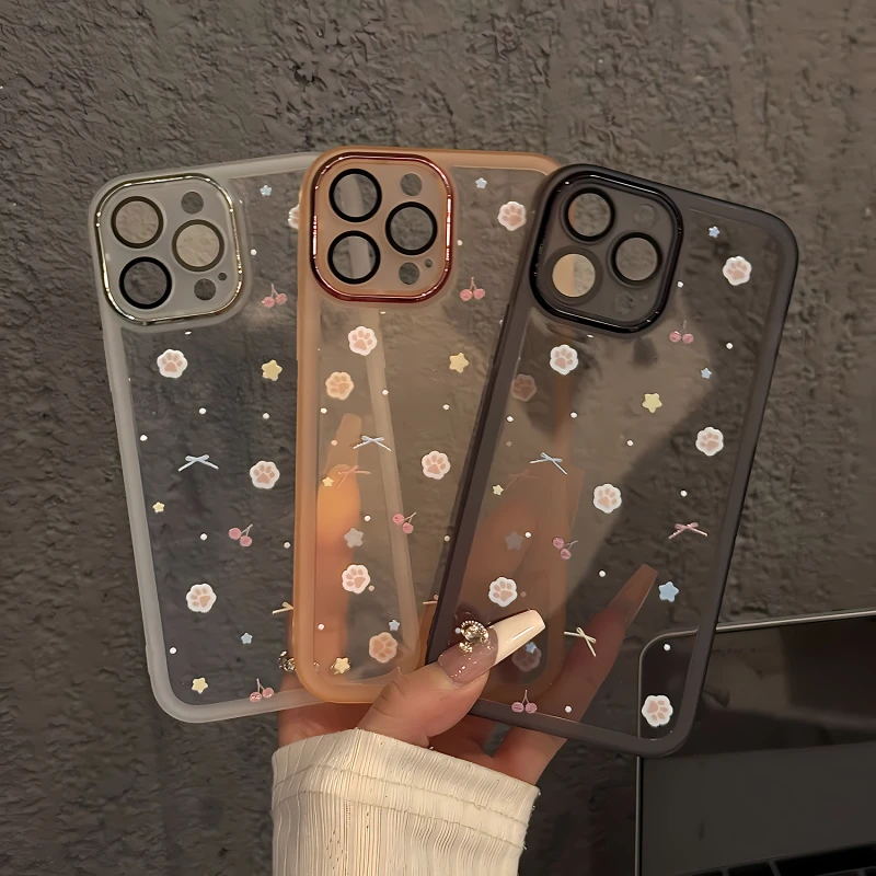 适用苹果16pro金属镜框防摔个性手机壳华为mate70pro猫爪蝴蝶结15