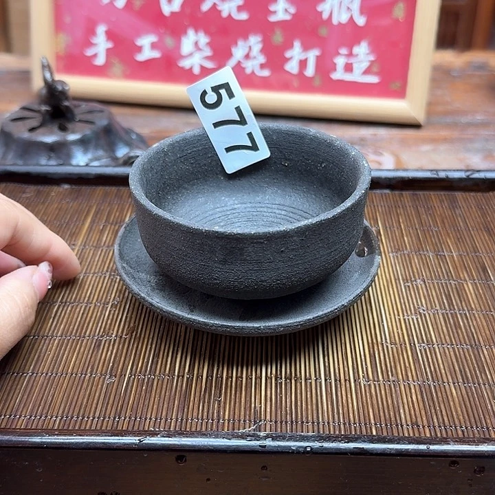 纯手工制作粗陶茶具