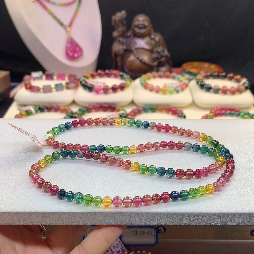 未镶嵌手串碧玺5.5/老矿彩虹。