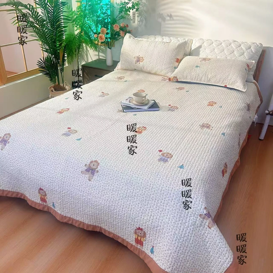 （皇冠小狮子）150*200卡通款舒适柔软亲肤四季通用多功能床盖