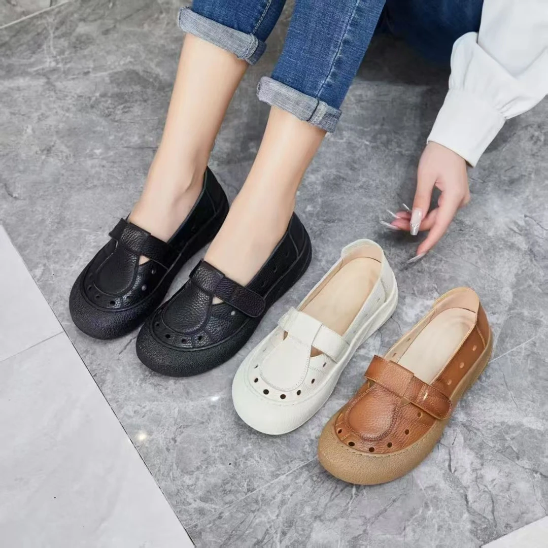 WZ6608-1夏季包头复古百搭软底凉鞋