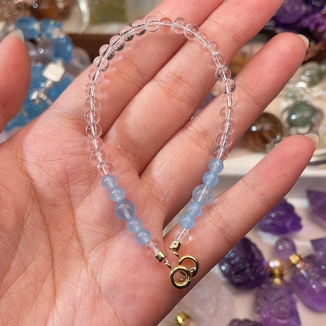 水晶手链未镶嵌@**瑧天然水晶手链274