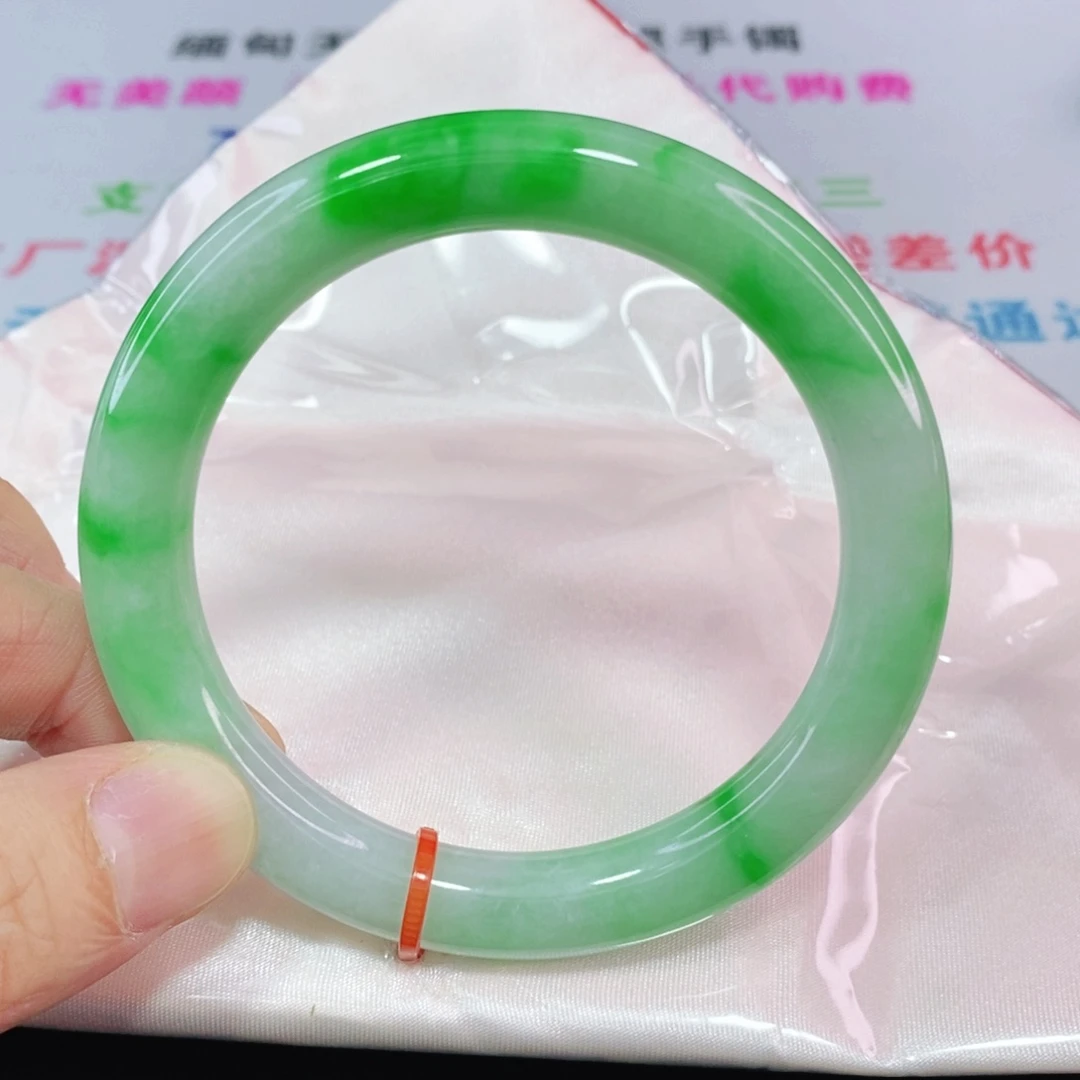 未镶嵌手镯翡翠紫*.57.2圈口圆条高品质毕业款