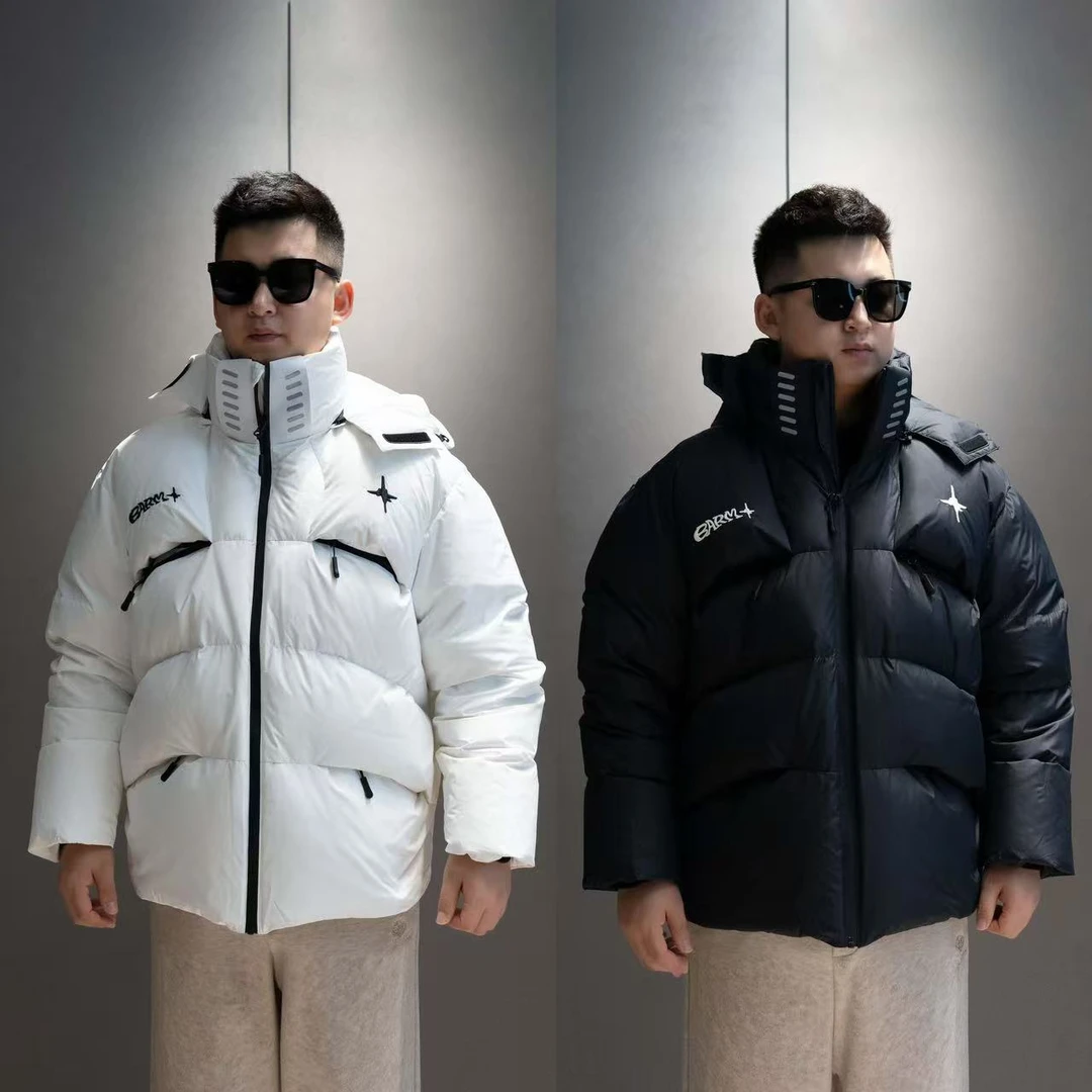 【久久】“标准版型”绗缝滑雪时尚大气白鹅绒男装羽绒服 13029