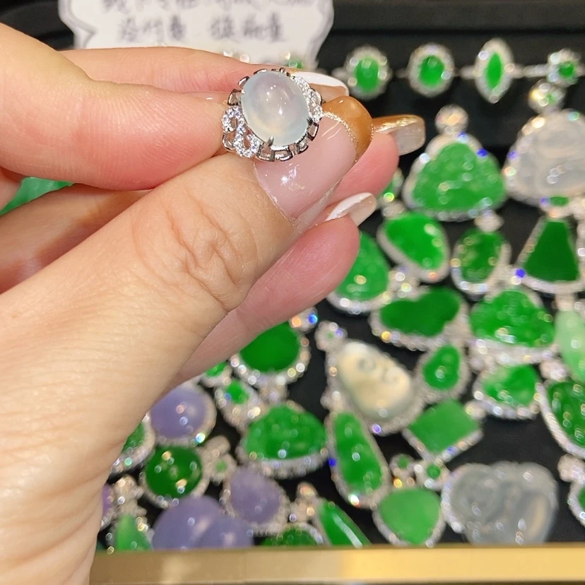 【闪购商品】翡翠戒指未镶嵌天然翡翠
