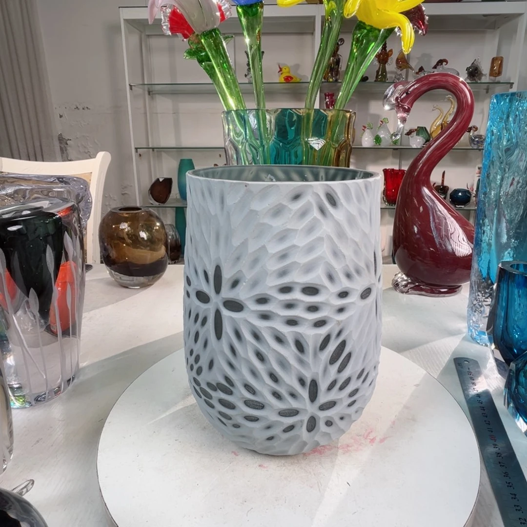 20 高轻奢琉璃花器福利正常手工痕迹