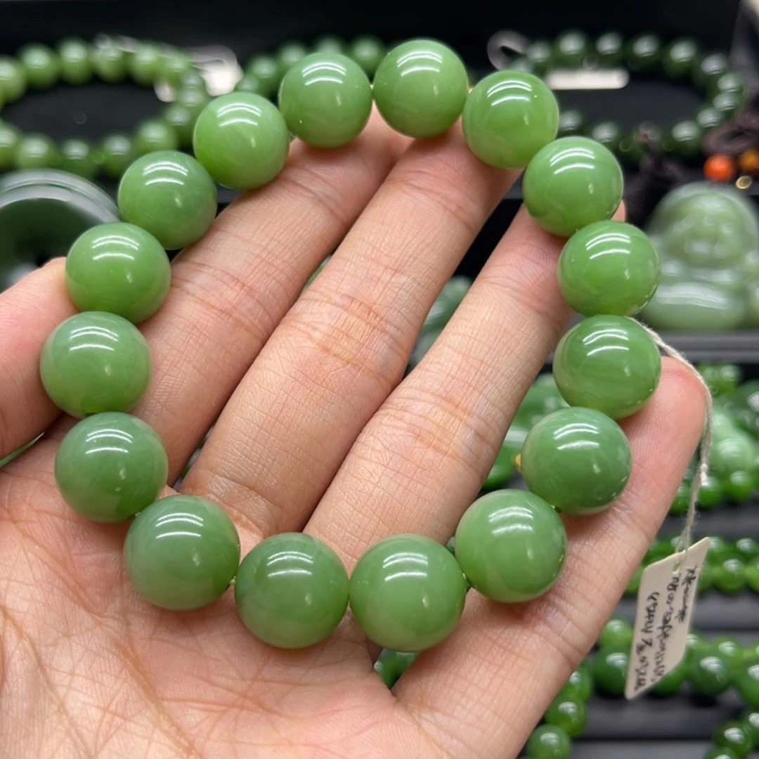 和田玉（碧玉）手链未镶嵌