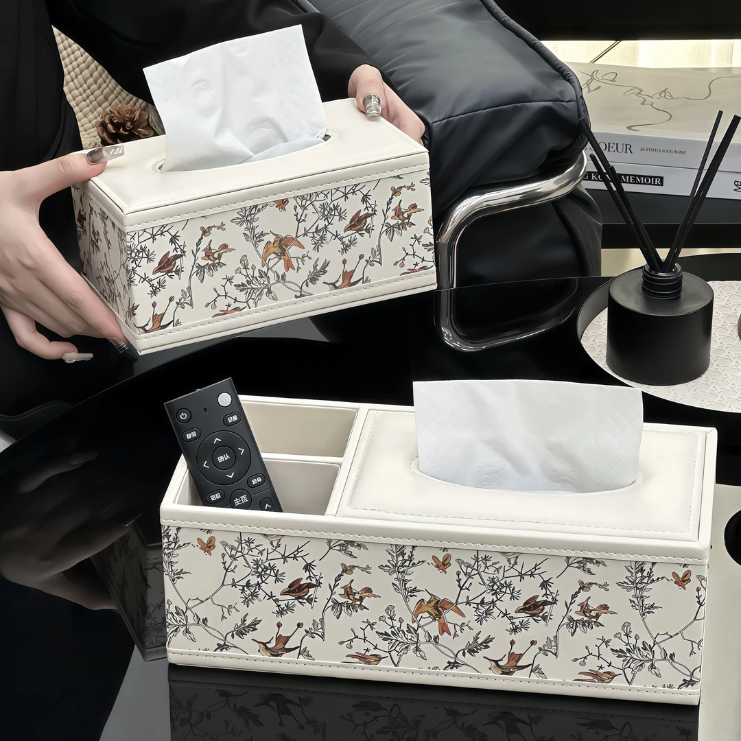 金卡佰抽纸盒客厅桌面高颜值纸巾盒茶几遥控器收纳盒餐巾纸抽盒子