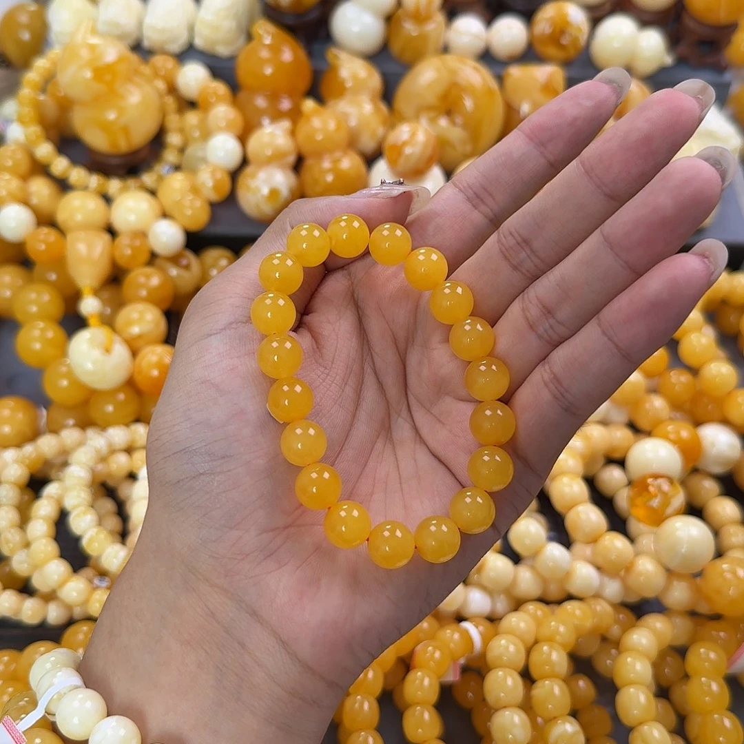 蜜蜡未镶嵌珠宝奇石同料11mm