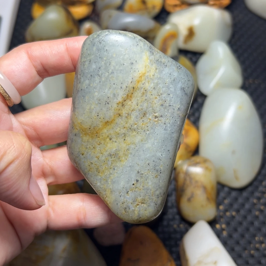 和田玉未镶嵌挂件A55