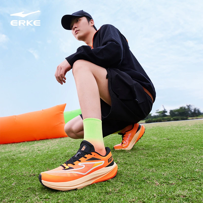 无境鸿星尔克软底运动鞋户外徒步越野跑鞋中考体测推荐