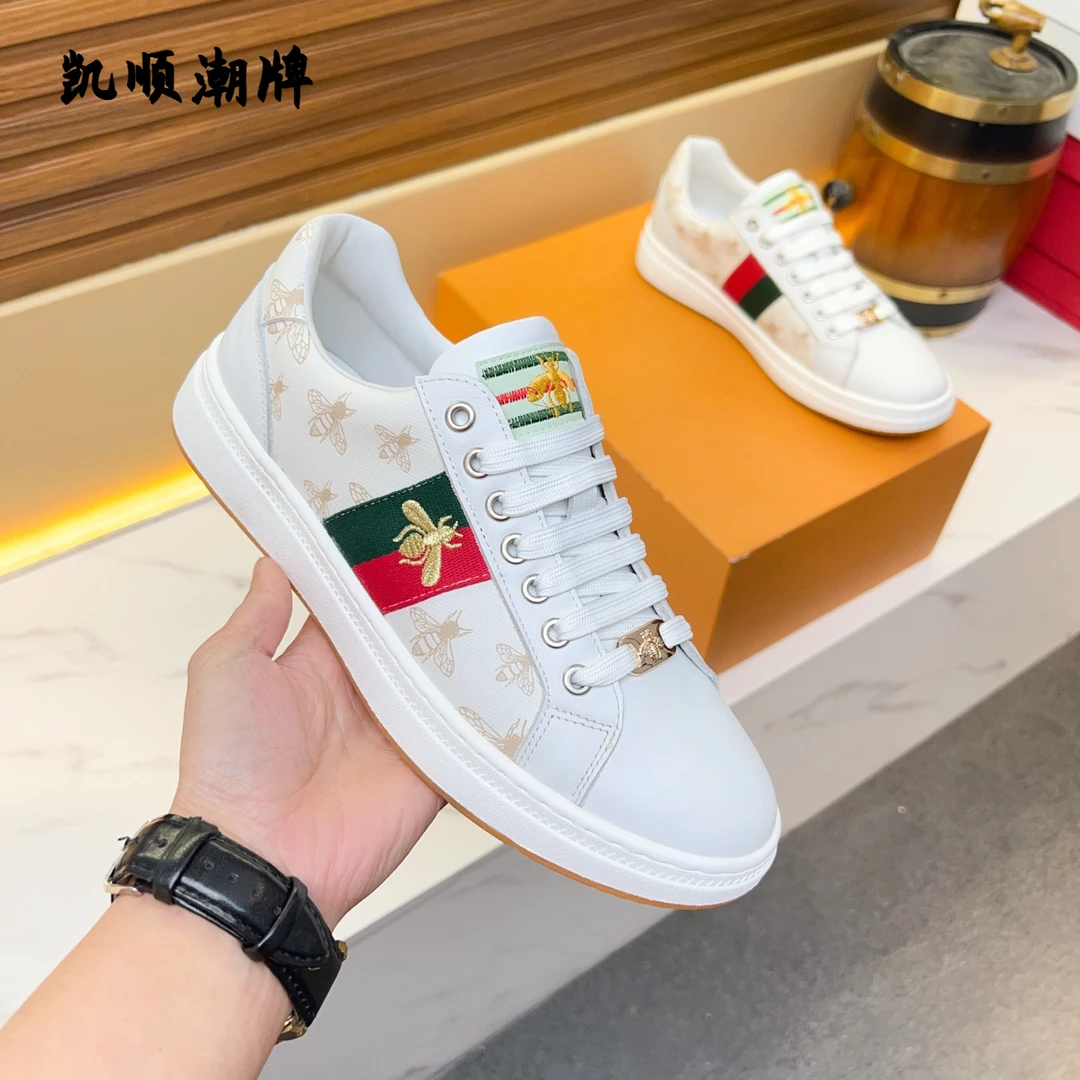 欧洲站板鞋男款2025新款爆款男士运动时尚百搭夏季透气真皮潮流