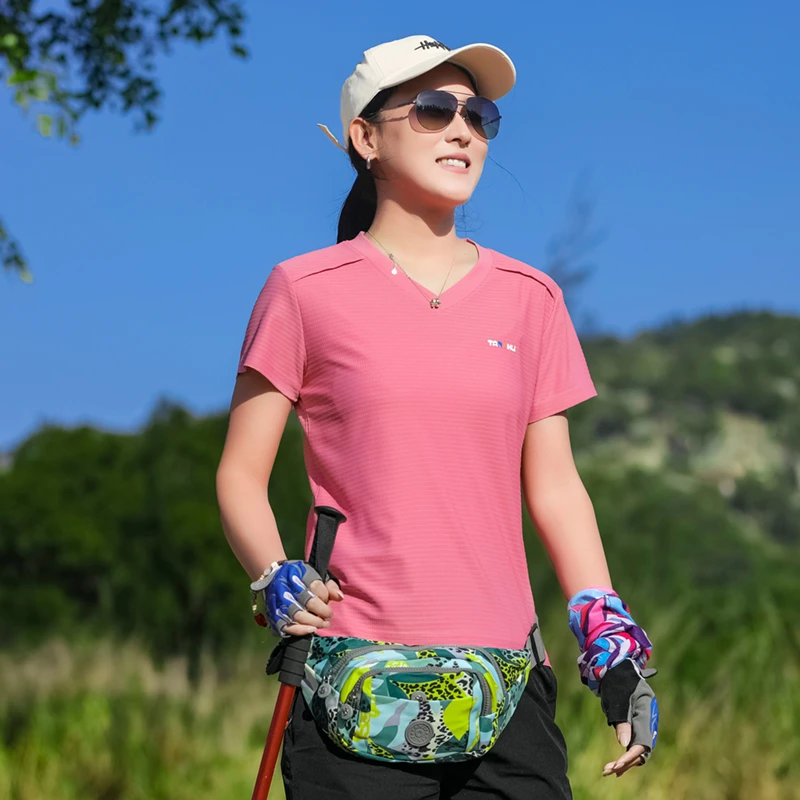 新款女款速干衣运功跑步跳舞四面弹力速干衣速干T恤