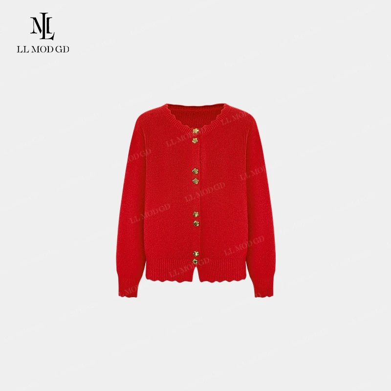 LL·MOD·GD【苏苏】圆领毛衣秋冬气质针织秋季上衣YL-254027