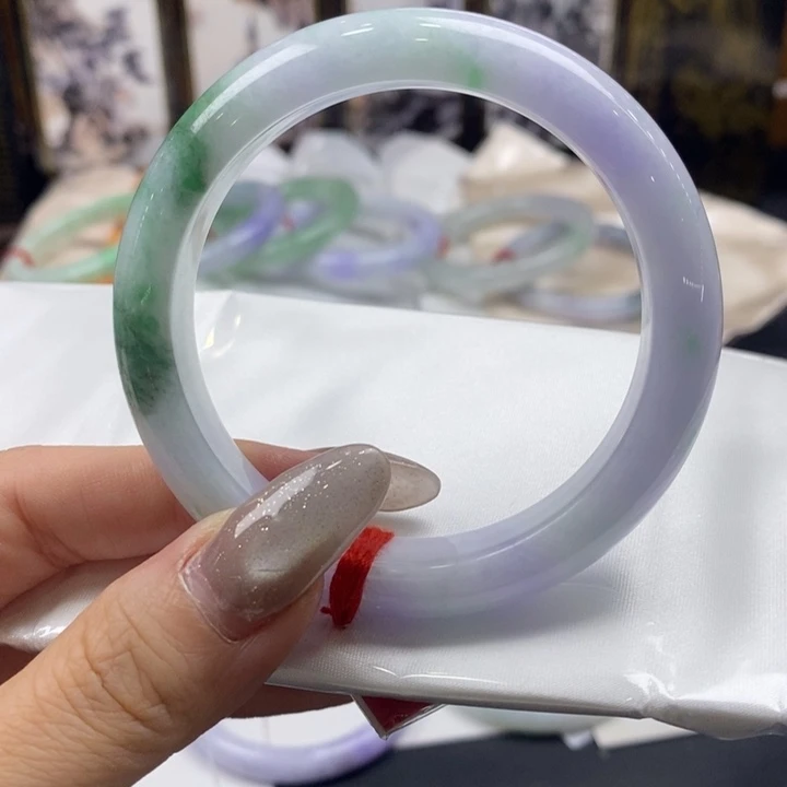 翡翠未镶嵌手镯54-56