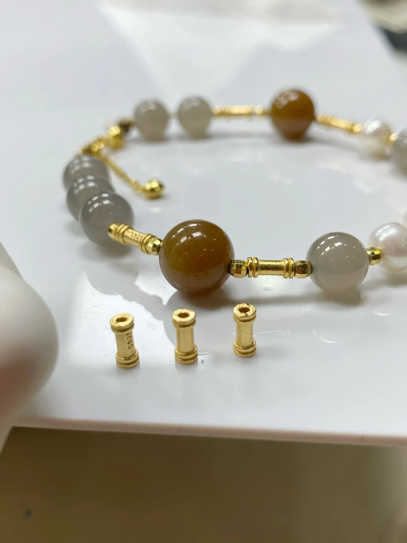 【竹节直管】S925银小配件DIY专用Y74