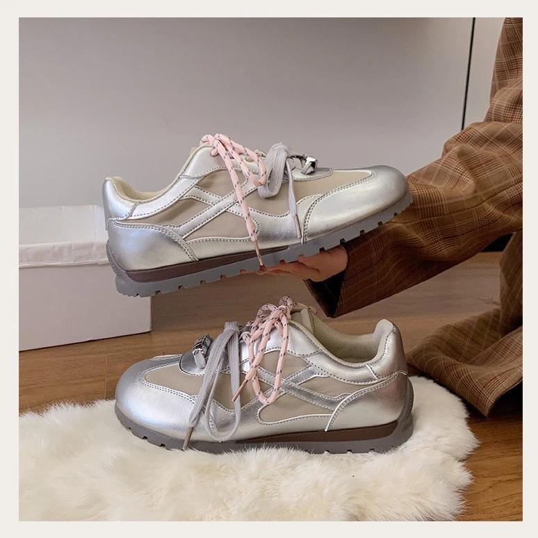 欧货内增高德训老爹鞋2025早秋新款软底松糕鞋女阿甘休闲单鞋厚底